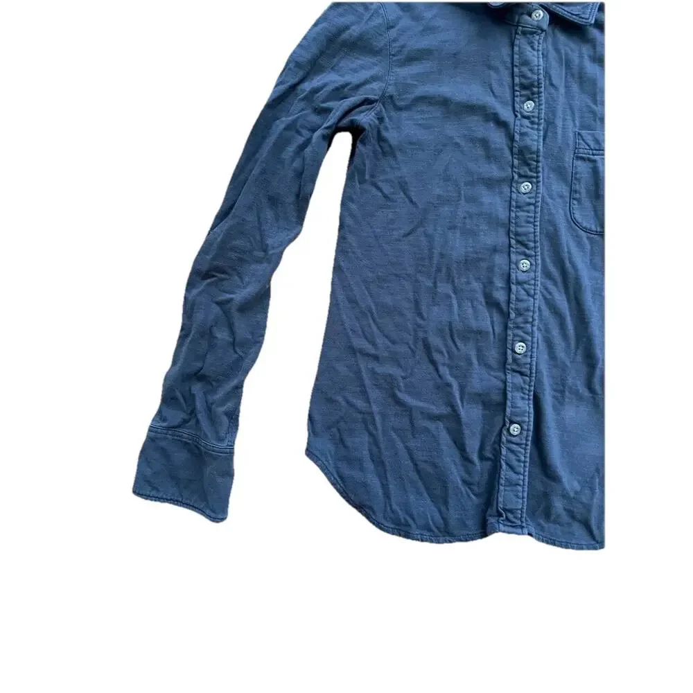 Faherty Laguna Organic Cotton Shirt Lond Sleeve Length Black Small A000866 - Picture 5 of 10